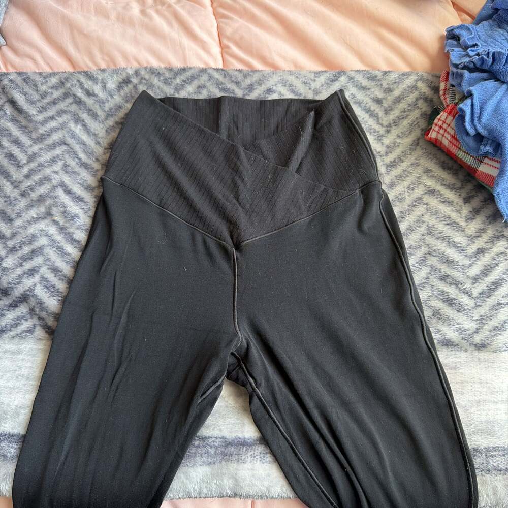 OFFLINE by Aerie Real Me High Waisted Crossover Super Flare Leggings